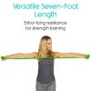 Vive Flat Resistance Band (5 Piece Set) - Elastic Exercise Equipment
