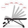 FLYBIRD Adjustable Bench,Utility Weight Bench for Full Body Workout