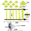 EAZY2HD Speed Agility Training Set- Agility Ladder,12 Cones