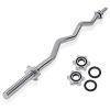 47" Barbell Weight Bar,Barbell Curved Rod Standard Ez Curl Bar