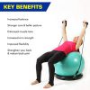 Exercise Ball Chair System - Yoga and Pilates 65 cm Ball