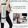 Yoga Mat with Strap, 1/3 Inch Extra Thick Yoga Mat Double-sided Non Slip