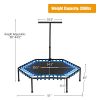 Goplus 51" Fitness Trampoline, Silent Bungee Rebounder