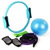 MANLI 15'Pilates Ring Set, Yoga Fitness Circle, Resistance Loop Exercise Band