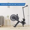 Magnetic Air Rowing Machine with 16-Level Resistance and LCD Monitor
