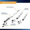 Marcy Olympic Hollow Bar Kit Chrome Curl Bar Dumbbell Handles