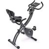 MaxKare Folding Magnetic Upright Exercise Bike w/Pulse Sensor/LCD