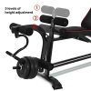 Smugglewhite Adjustable Sit Up A B Incline ABS Bench Flat