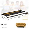 UMAY Portable Treadmill with Foldable Wheels, Under Desk Walking Pad