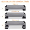 Giantex 35" Aerobic Step, Non-Slip Surface, Height-Adjustable