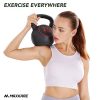 MaxKare Kettlebell Set 3-Piece HDPE 5lb, 10lb, 15lb Weights Kettlebells