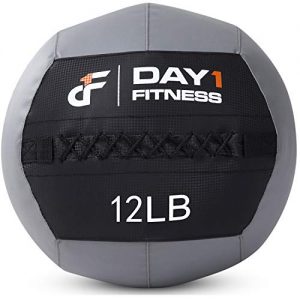 Day 1 Fitness Soft Wall Medicine Ball 12 Pounds