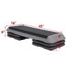 ZenStyle 43" Aerobic Stepper with Adjustable Risers