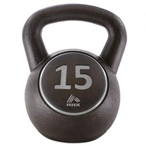 RBX Cement 15- Pound Kettlebell with Shock-Proof