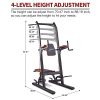 Power Tower Dip Station Multi-Function Pull Up Bar