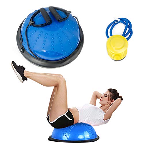 Tickas Half Ball Balance Trainer, Exercise Ball with Straps