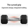Dumbbell, Hex Rubber Dumbbell,Anti-Rolling Dumbbells