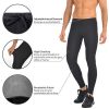 qualidyne Men's Fleece Running Tights Cycling Pants Outdoor