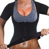 Gotoly Women's Neoprene Sauna Vest with Sleeves Gym