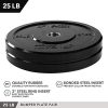 Day 1 Fitness Olympic Bumper Weighted Plate 2” For Barbells