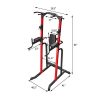 ZENOVA Power Tower Pull up Stand Dip Station Training Equipment