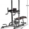 Power Tower Pull Up Bar Dip Station Adjustable Height