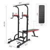 KAC Power Tower with Weight Bench, Adjustable Dip Station