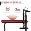 Best Choice Products Adjustable Folding Fitness Barbell Rack
