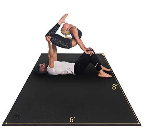 GXMMAT Extra Large Yoga Mat 6'x8'x7mm, Thick Workout Mats