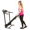 FITNESS REALITY Folding Electric Treadmill with Goal Setting Computer