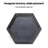 Hex Rubber Dumbbell with Metal Handles