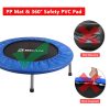 BCAN 38" Foldable Mini Trampoline, Fitness Trampoline