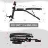 Foldable Weight Bench with Adjustable Backrest and Priest Stool