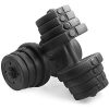 YAHEETECH Adjustable 66.14LB Dumbbell Weight Set Barbell Lifting