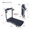 Sunny Health & Fitness ASUNA SpaceFlex Electric Running Treadmill