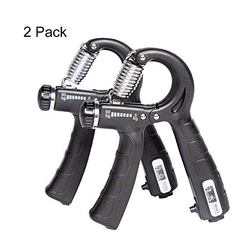 steelway Hand Grip Strengthener 2 Pack, Finger Forearm Exerciser
