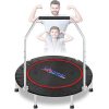 tomser 43''-49" Silent Foldable Trampoline, Exercise Fitness Trampoline