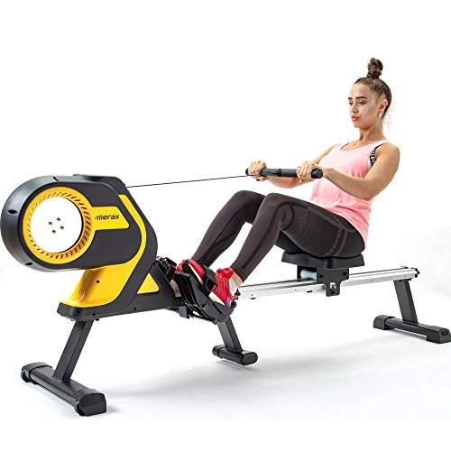 Merax Folding Magnetic Rowing Machine with Performance Monitor