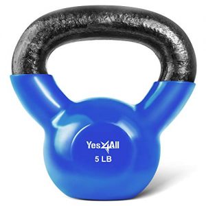 Yes4All Vinyl Coated Kettlebell Weights Set