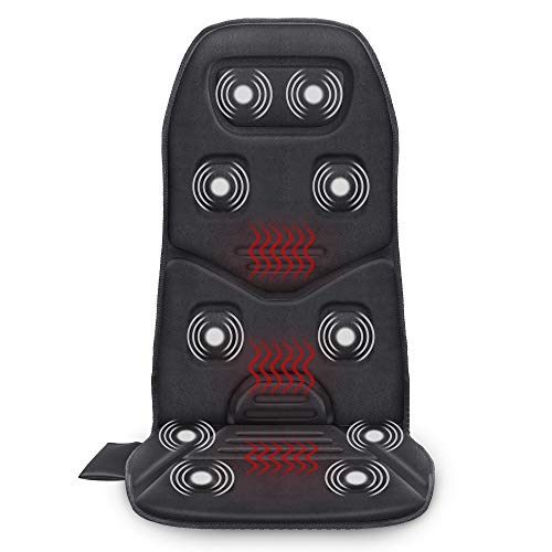 Comfier Massage Seat Cushion with Heat - 10 Vibration Motors