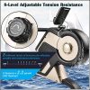 Merax Rowing Machine – 8-Adjustable Resistance Magnetic Rower with LED Monitor, 340 lbs Max Weight, Compact Fitness Equipment for Home Use