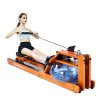 RUNOW Water Rower Rowing Machine Oak Wooden for Home Use
