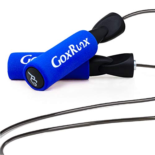 GoxRunx Jump Rope Steel Wire Skipping Rope Tangle-Free