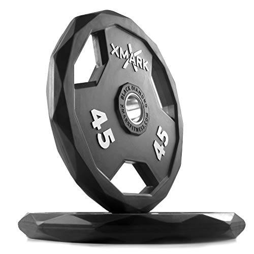 XMark Black Diamond 45 lb Olympic Weight Plates