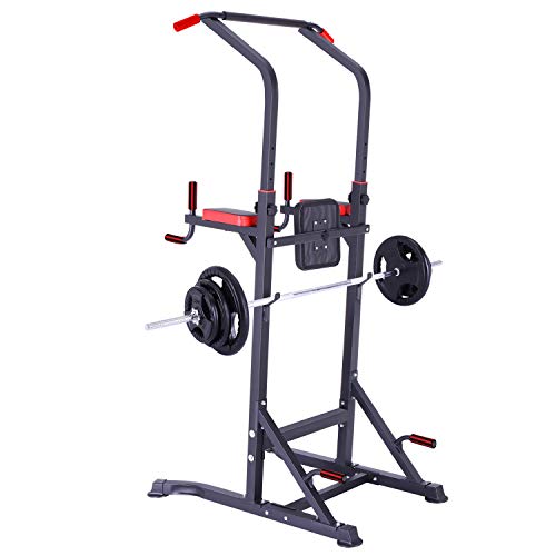 K KiNGKANG Power Tower Dip Station Workout Pull up for Home