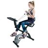ATIVAFIT Stationary Exercise Bike Magnetic Upright Bike Monitor