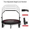 FirstE 48" Foldable Fitness Trampolines, Rebound Recreational Exercise