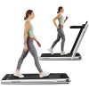 Goplus 2 in 1 Folding Treadmill, 2.25HP Under Desk Electric Treadmill