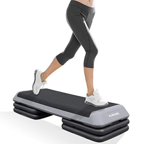 MaxKare Exercise Step Platform Adjustable Workout Aerobic Stepper