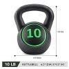 MaxKare Kettlebell Set 3-Piece HDPE 5lb, 10lb, 15lb Weights Kettlebells